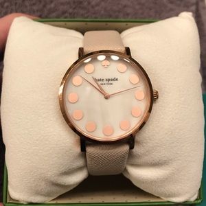 Beige Polka Dot Kate Spade Watch